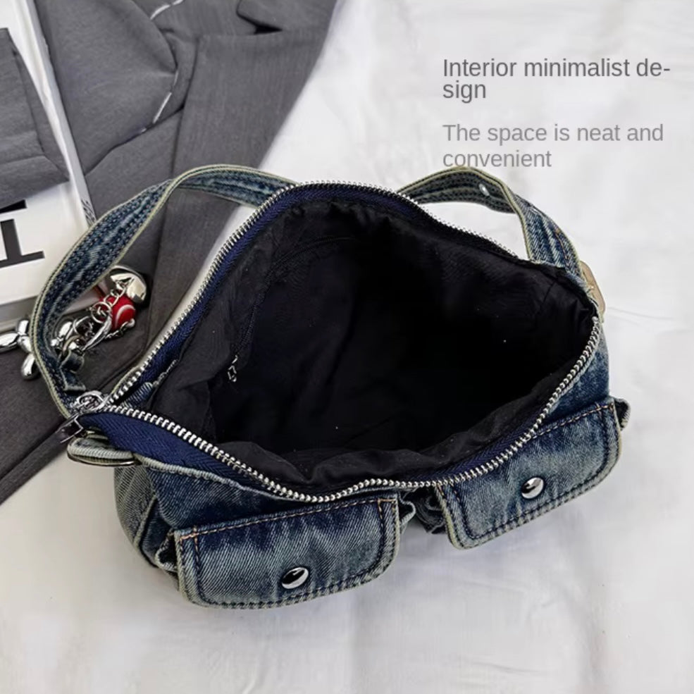LÉMORIA – Vintage Denim Shoulder Bag